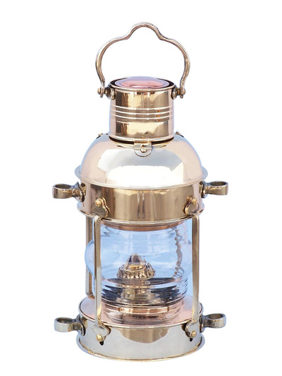 Solid Brass Anchor Lantern 15