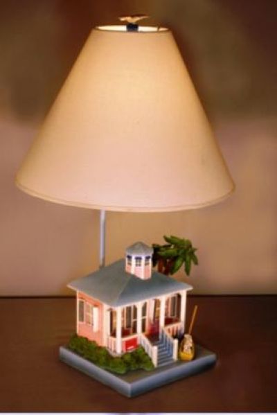 Pink Beach House Electric Lamp 24