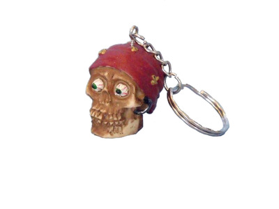 Pirate Head Key Chain 5quot; Pirate Head Key Chain 5