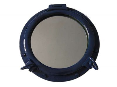 Navy Blue Porthole Mirror 20 Navy Blue Porthole Mirror 20