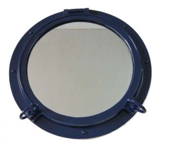 Navy Blue Porthole Mirror 24 Navy Blue Porthole Mirror 24