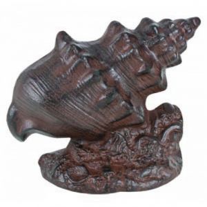 Rustic Iron Conch Shell Door Stop 9quot; Rustic Iron Conch Shell Door Stop 9