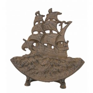 Rustic Iron Sailboat Door Stop 15quot; Rustic Iron Sailboat Door Stop 15