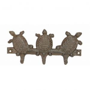 Rustic Iron Three Turtles Key Rack 8