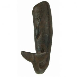 Rustic Iron Whale Key Hook 6