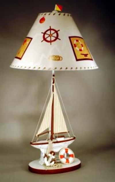 Nautical Sailboat Electric Lamp 32 Nautical Sailboat Electric Lamp 32