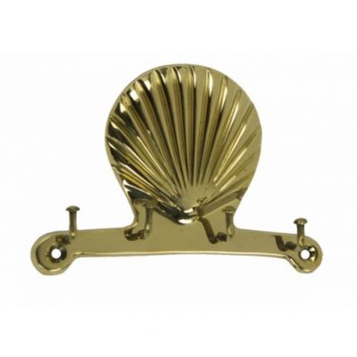 Solid Brass Scallop Key Rack 5