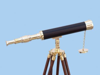 Brass-Leather Harbor Master Telescope 42