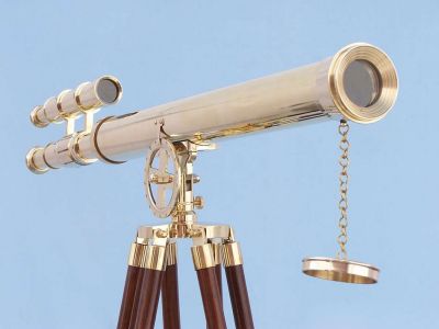Floor Standing Brass Griffith Astro Telescope 64 Floor Standing Brass Griffith Astro Telescope 64