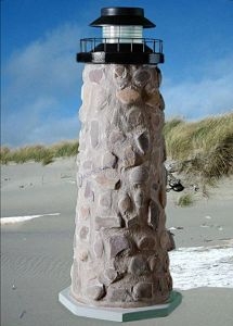 Stone Solar Landscape Lighthouse 24