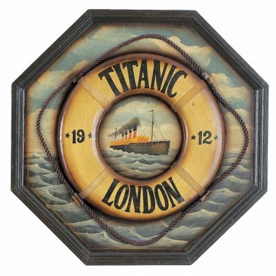 Titanic 1912 Life Ring Pub Sign 24