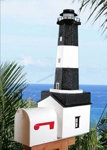 Tybee Island Solar Powered Stucco Lighthouse Mailbox 36 Tybee Island Solar Powered Stucco Lighthouse Mailbox 36