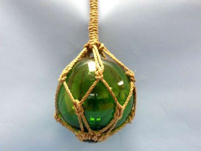 Green Nautical Glass Float 11quot; Green Nautical Glass Float 11