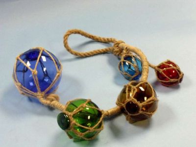 Nautical Glass Floats on Rope 27