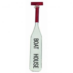 Wooden Red-White Boat House Oar 23