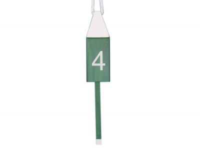 Wooden Dark Green Number 4 Squared Buoy 15quot; Wooden Dark Green Number 4 Squared Buoy 15
