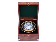 Solid Brass Gimble Compass w- Rosewood Box 6