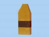 Wooden Yellow Square Buoy 9