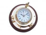Brass Porthole Clock 7