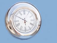 Chrome Round Clock 23