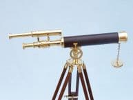 Brass Telescope on wood base 20 picture