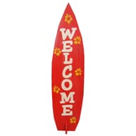 Wooden Surfboard Welcome Sign 36