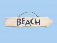 Wooden Beach Arrow Beach Sign 20