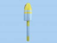 Wooden Blue and Yellow Nautical Buoy 16