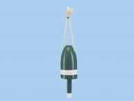 Wooden Green Lobster Buoy 6