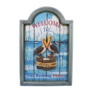 Wooden Welcome to Our Resting Place Wall Plaque 18
