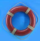 Wooden Red Life Ring Wall Plaque 20
