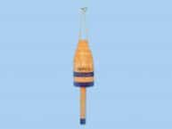 Wooden Orange Lobster Buoy w- Rope 14