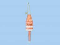 Wooden Red Lobster Buoy w-Rope 14