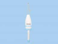Wooden White Lobster Buoy w-Rope 14