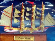 Flying Cloud Ship in Bottle w/Sky 11 picture