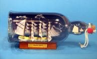 Flying Cloud Ship in Bottle w/Sky 11 picture
