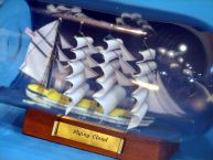 Flying Cloud Ship in Bottle w/Sky 11 picture