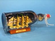 Flying Cloud Ship in Bottle w/Sky 11 picture