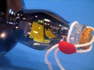 Flying Cloud Ship in Bottle w/Sky 11 picture