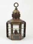 Antique Brass Clipper Ships Oil Lantern 13