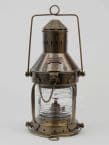 Antique Brass Ship Anchor Oil Lantern 14