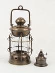 Antique Brass Admiral Nelson Oil Lamp 11