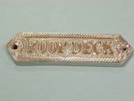 Chrome Poop Deck Sign 6