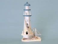 Blue Wooden Lighthouse and Boat 12