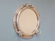 Silver Leaf Finish Porthole Mirror 20
