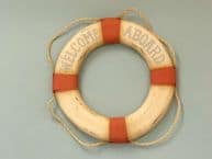 Welcome Aboard Wooden Lifepreserver 18