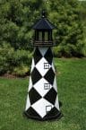 Cape Lookout Electric Painted Wooden Lighthouse  48