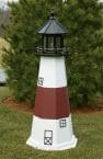 Montauk Electric Painted Wooden Lighthouse  48