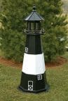 Tybee Island Electric Painted Wooden Lighthouse  48