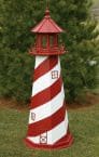 White Shoal Electric Painted Wooden Lighthouse  48